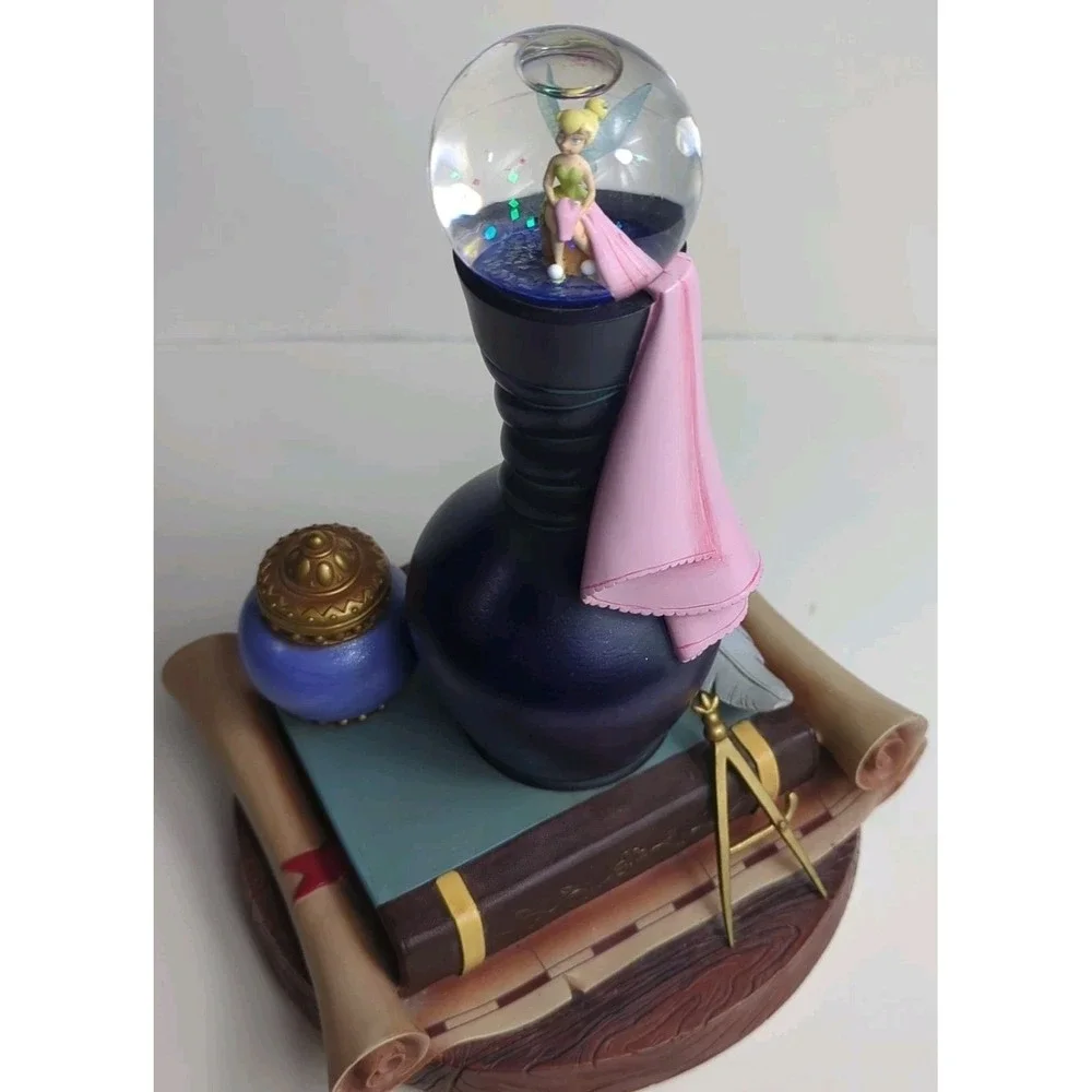 Disney Tinker Bell Musical Lights Snow Globe ‎ Trinket Box You Can Fly